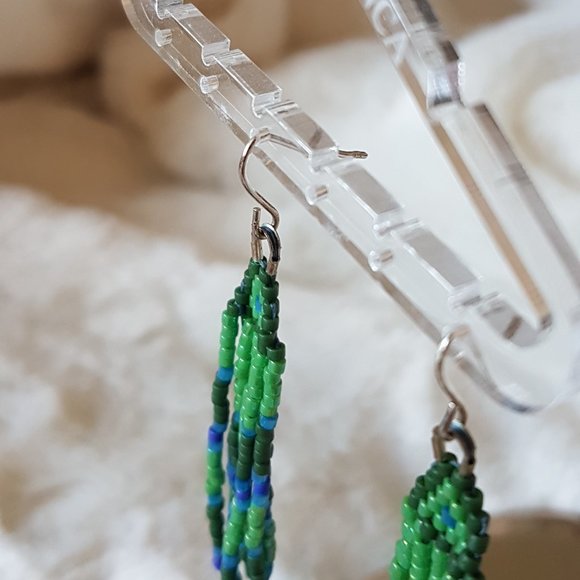 Donating profits to Indian Residential School Survivors Society -Beaded Earrings - Picture 4 of 7